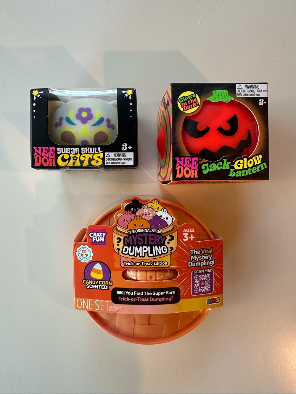 🎃👻 Halloween Squishy Bundle – NeeDoh + RMS Dumpling! 👻🎃